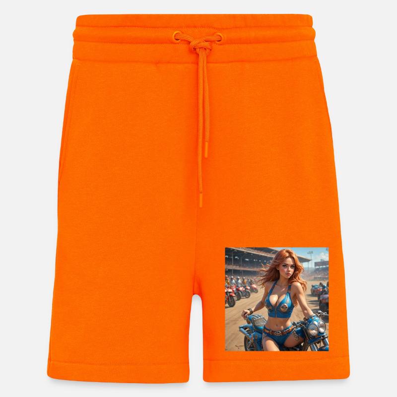Dirt Track Diva - Shorts - made by SPREAD - SUNSET ORANGE