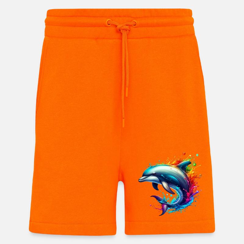 Dolphin - Shorts - made by SPREAD - SUNSET ORANGE