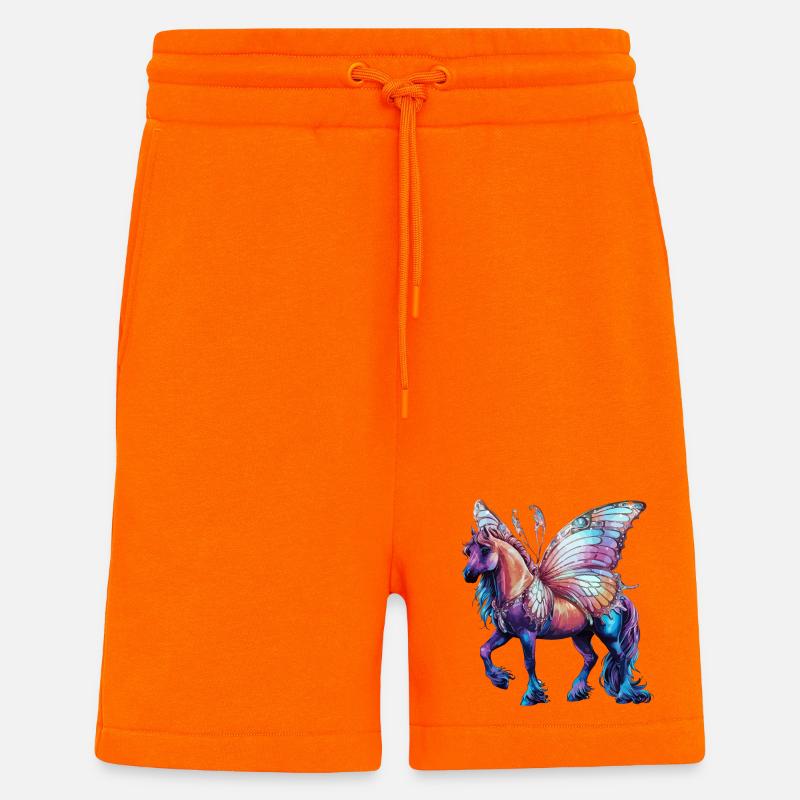 Schmetterlingspferd - Shorts - made by SPREAD - SUNSET ORANGE