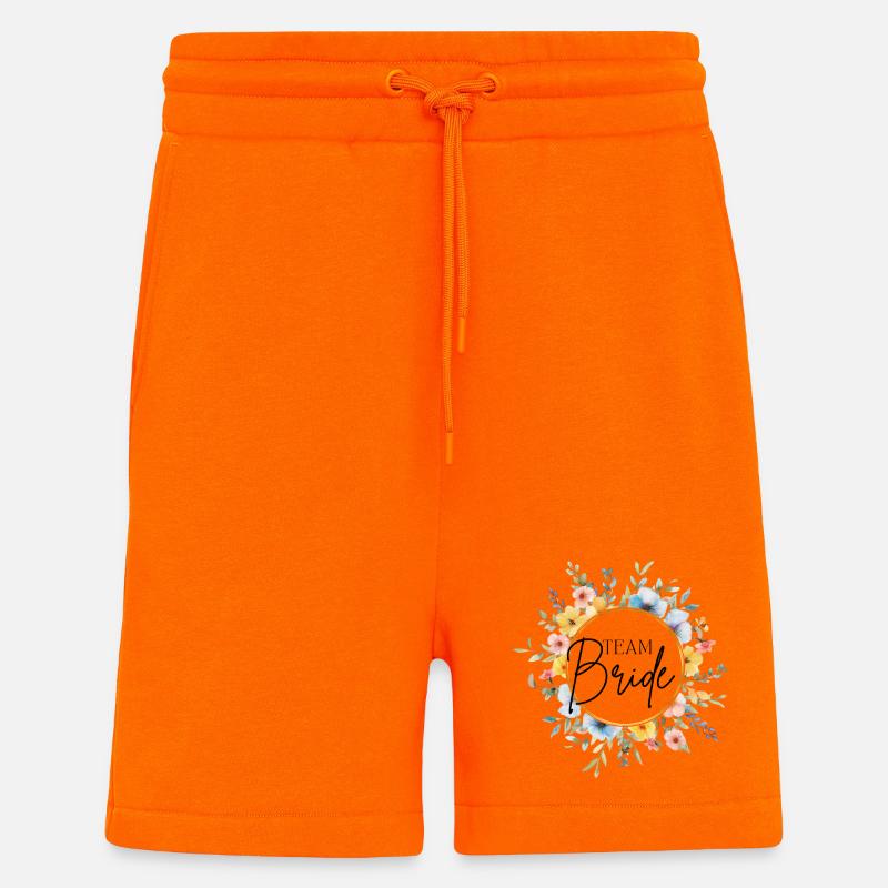 Team Bride! Personalisierbar - Shorts - made by SPREAD - SUNSET ORANGE