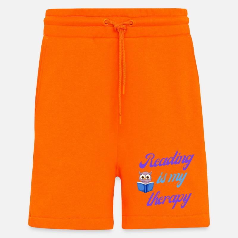Lesetherapie-Geschenk - Shorts - made by SPREAD - SUNSET ORANGE