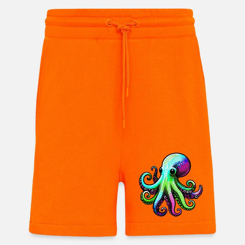 Octopus - Shorts - made by SPREAD - SUNSET ORANGE