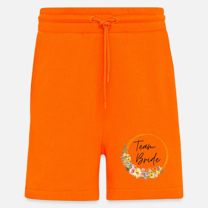 Team Bride! Personalisierbar - Shorts - made by SPREAD - SUNSET ORANGE
