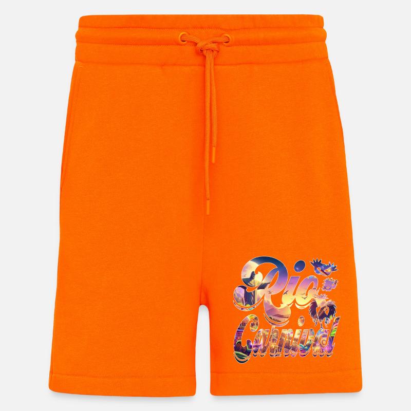 CARNAVAL DE RIO - Short bio décontracté fabriqué en UE - SUNSET ORANGE