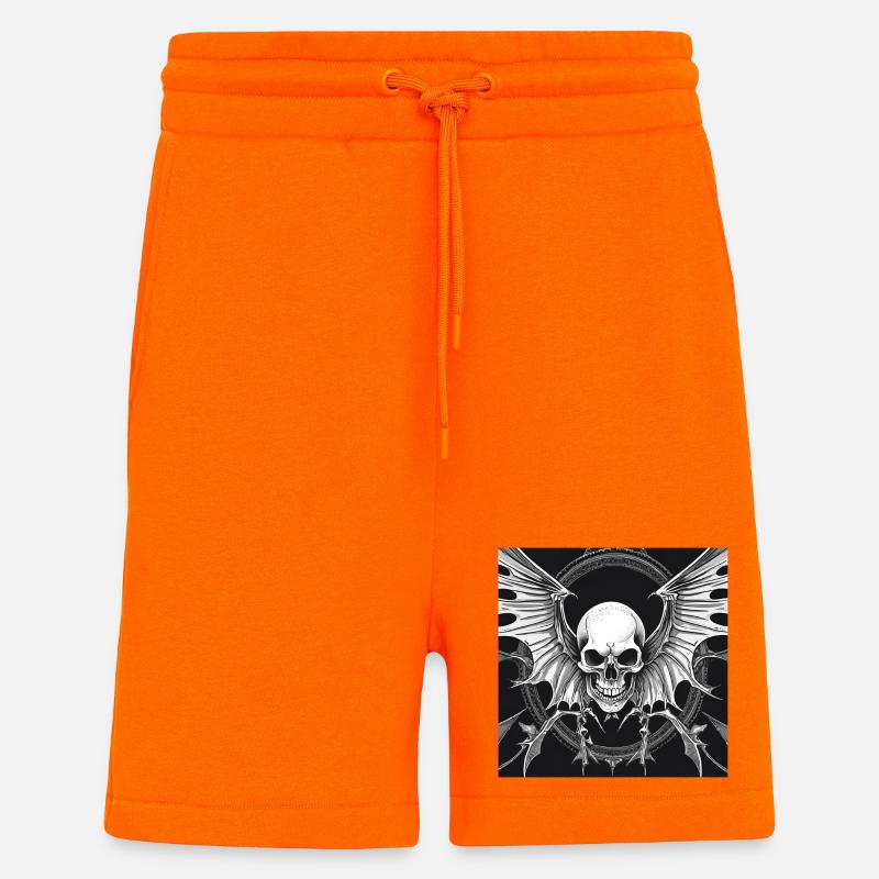 Fledermaus Skull - Shorts - made by SPREAD - SUNSET ORANGE