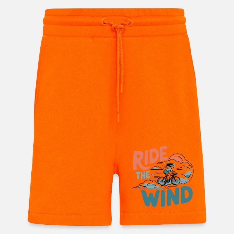 Fahren Sie mit dem Wind-Radfahrer - Shorts - made by SPREAD - SUNSET ORANGE