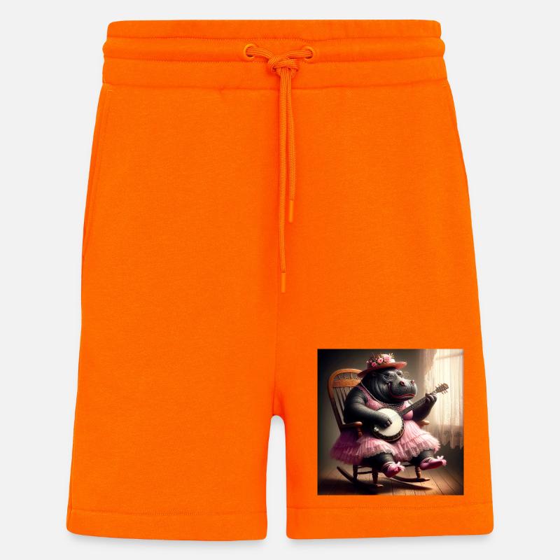 Nilpferd Banjo - Shorts - made by SPREAD - SUNSET ORANGE