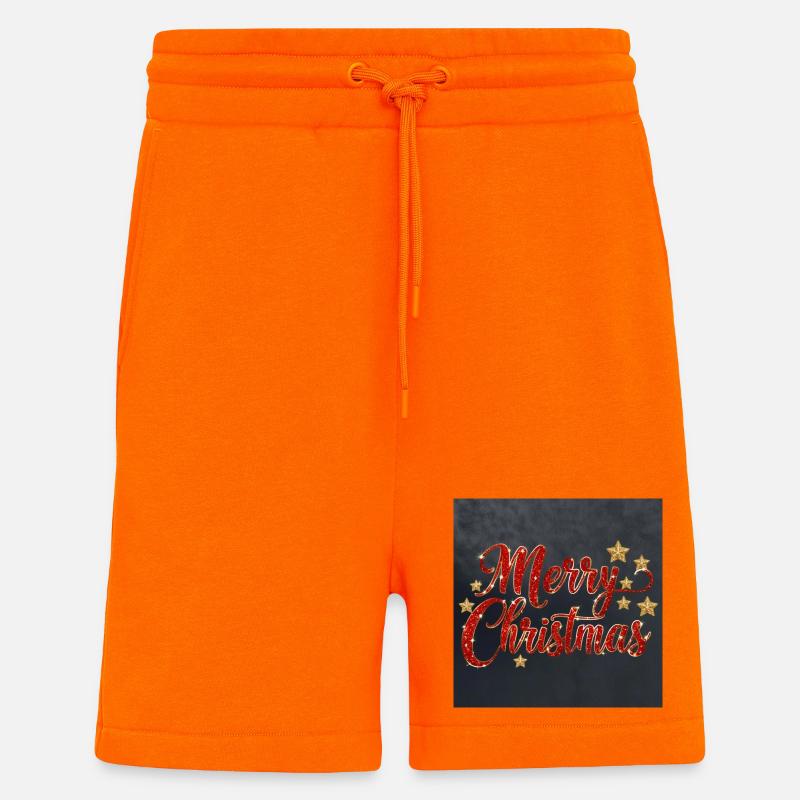 Glitzerndes Merry Christmas Script - Shorts - made by SPREAD - SUNSET ORANGE