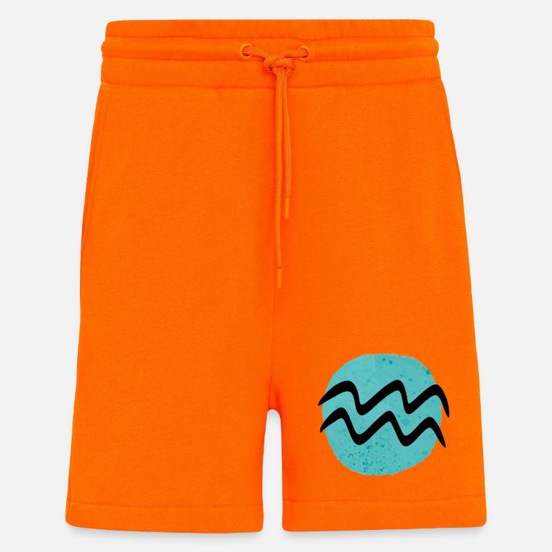 Sternzeichen Wassermann - Shorts - made by SPREAD - SUNSET ORANGE