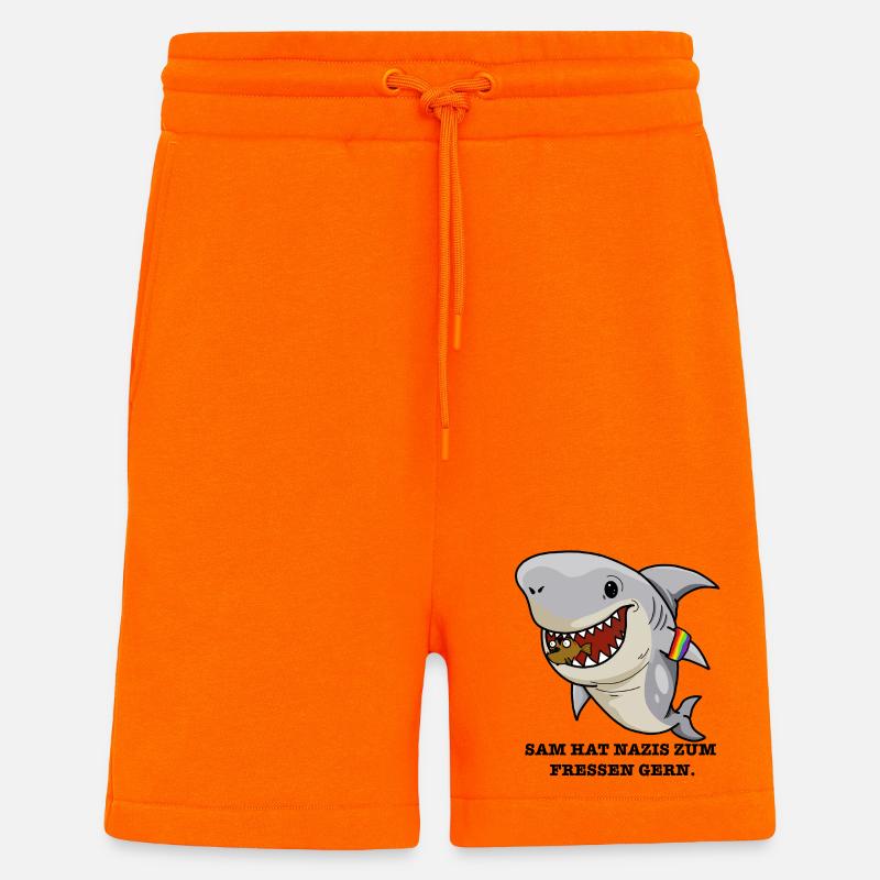 Hai hasst Nazis - Shorts - made by SPREAD - SUNSET ORANGE