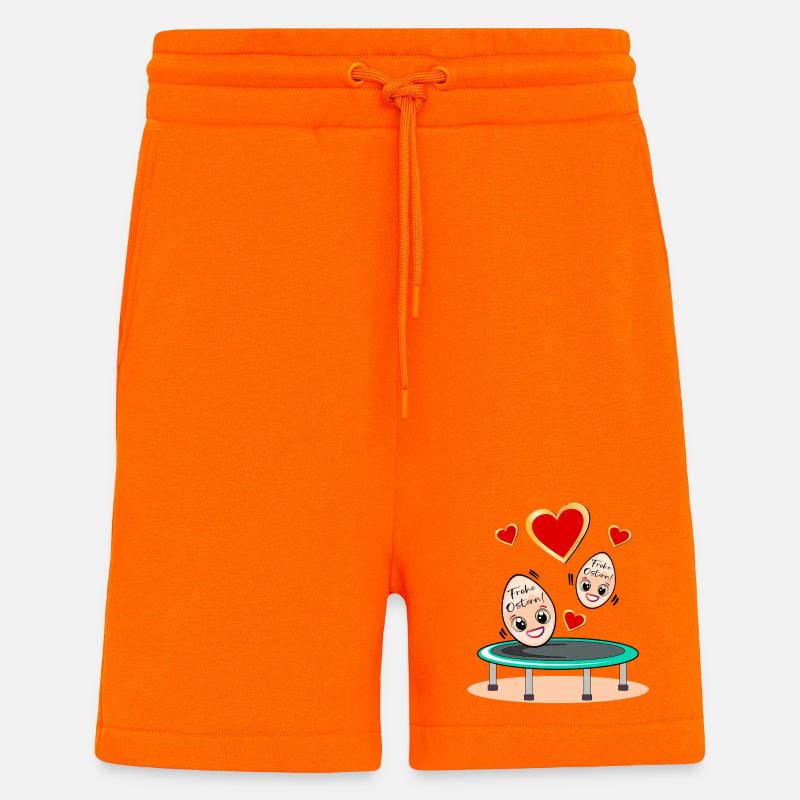 OSTERGESCHENKE OSTEREIER TRAMPOLIN - Shorts - made by SPREAD - SUNSET ORANGE