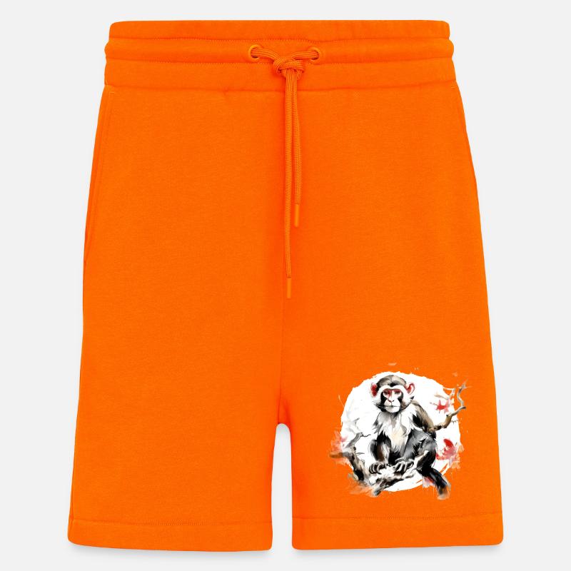 Chinesisches Sternzeichen Affe - Shorts - made by SPREAD - SUNSET ORANGE
