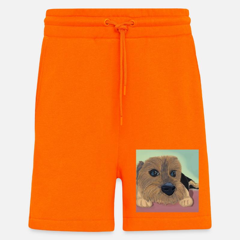 Hundeaugen oder Liebesreflex - Shorts - made by SPREAD - SUNSET ORANGE