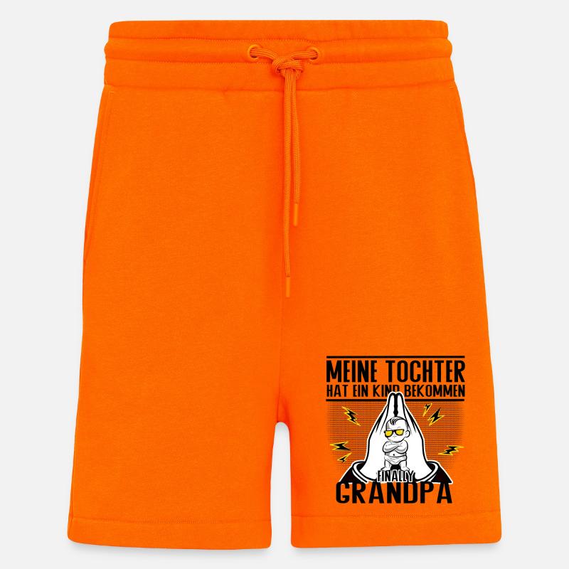 Endlich Opa – Tochter sei Dank! - Shorts - made by SPREAD - SUNSET ORANGE