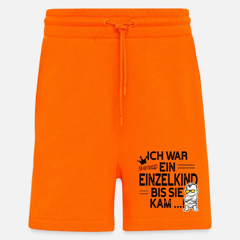 Einzelkind war gestern – Schwester kam! - Shorts - made by SPREAD - SUNSET ORANGE