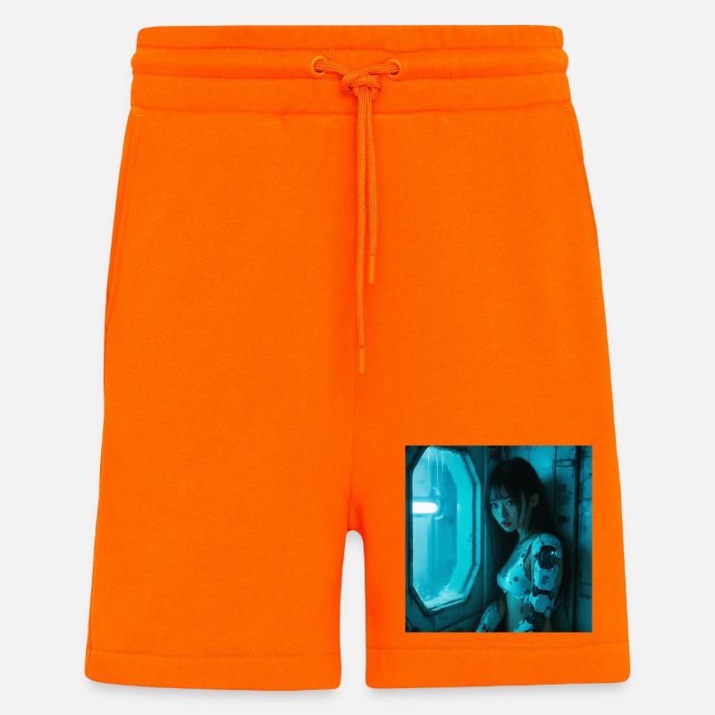 N-dless Nights: Deep in space - Shorts - made by SPREAD - SUNSET ORANGE