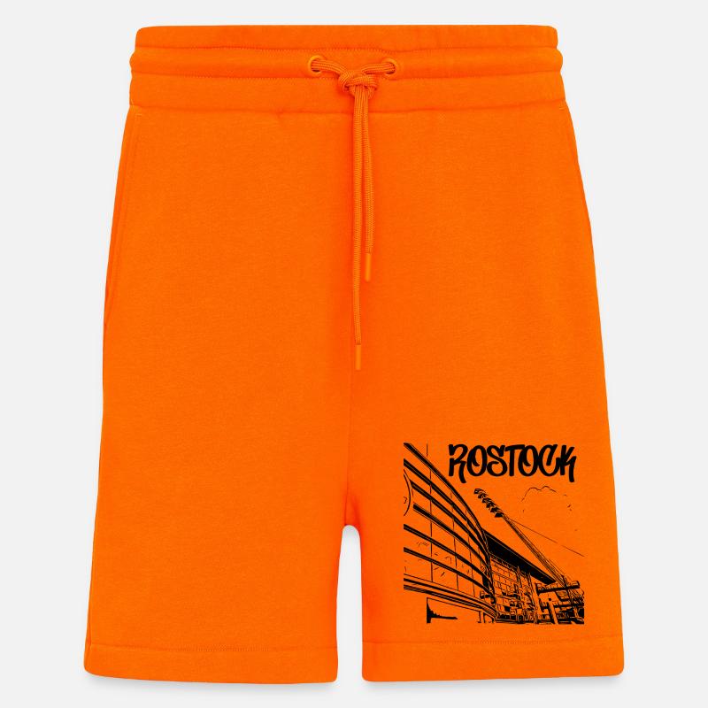 Rostock Stadionblick - Shorts - made by SPREAD - SUNSET ORANGE