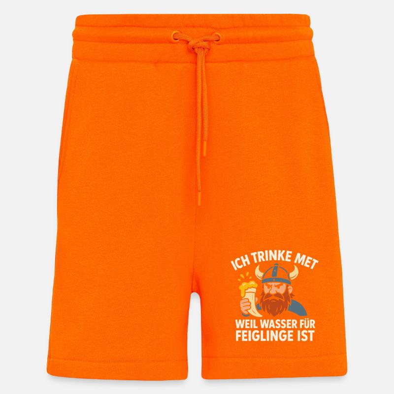 Ich trinke Met - Shorts - made by SPREAD - SUNSET ORANGE