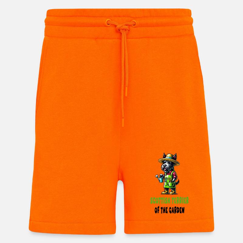 Scottish Terrier Gärtner - Shorts - made by SPREAD - SUNSET ORANGE