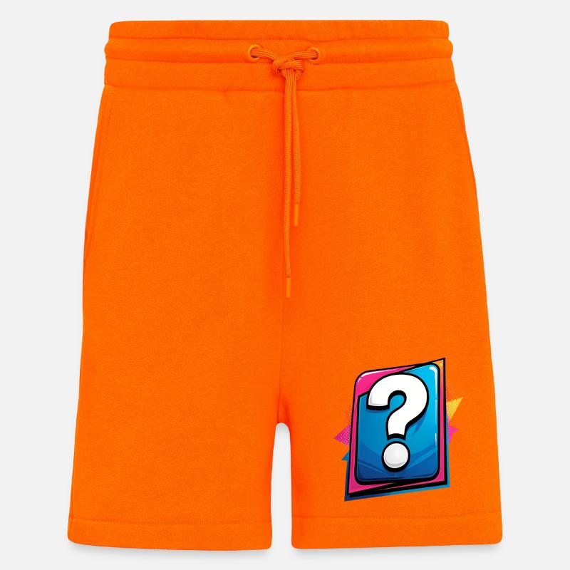 Point d’interrogation - Short bio décontracté fabriqué en UE - SUNSET ORANGE