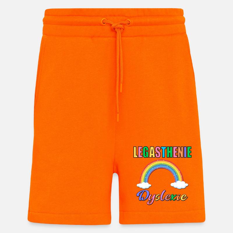 LEGASTHENIE DYSLEXIE REGENBOGEN - Shorts - made by SPREAD - SUNSET ORANGE