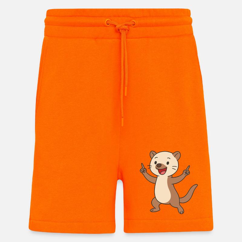 Tanzender Marderzwerg - Shorts - made by SPREAD - SUNSET ORANGE