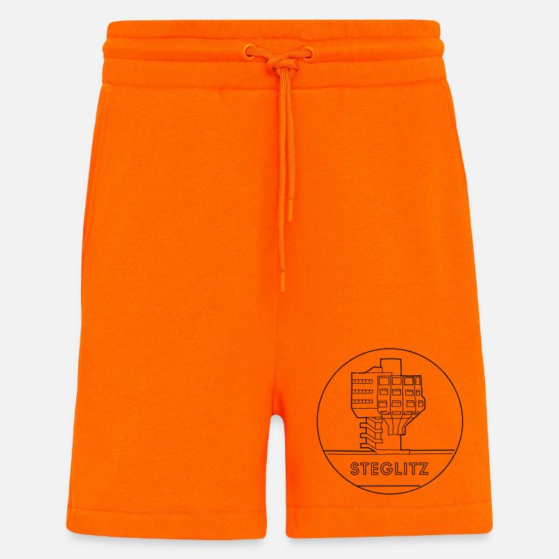 Steglitz mit Bierpinsel - Shorts - made by SPREAD - SUNSET ORANGE