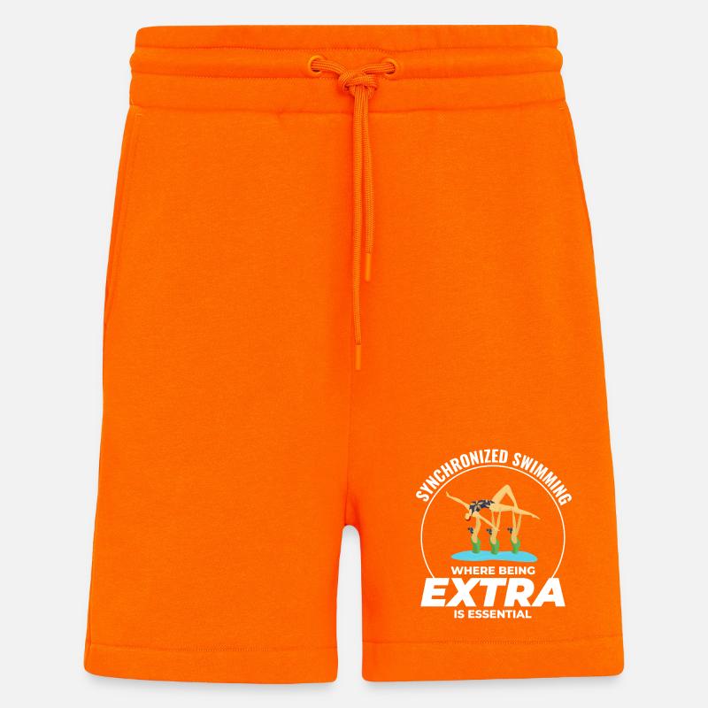 Natation synchronisée où être extra - Short bio décontracté fabriqué en UE - SUNSET ORANGE