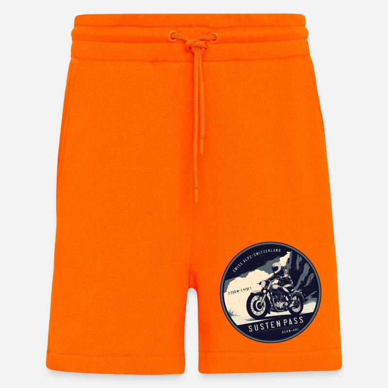 Susten Pass, Schweizer Alpen , Schweiz - Shorts - made by SPREAD - SUNSET ORANGE