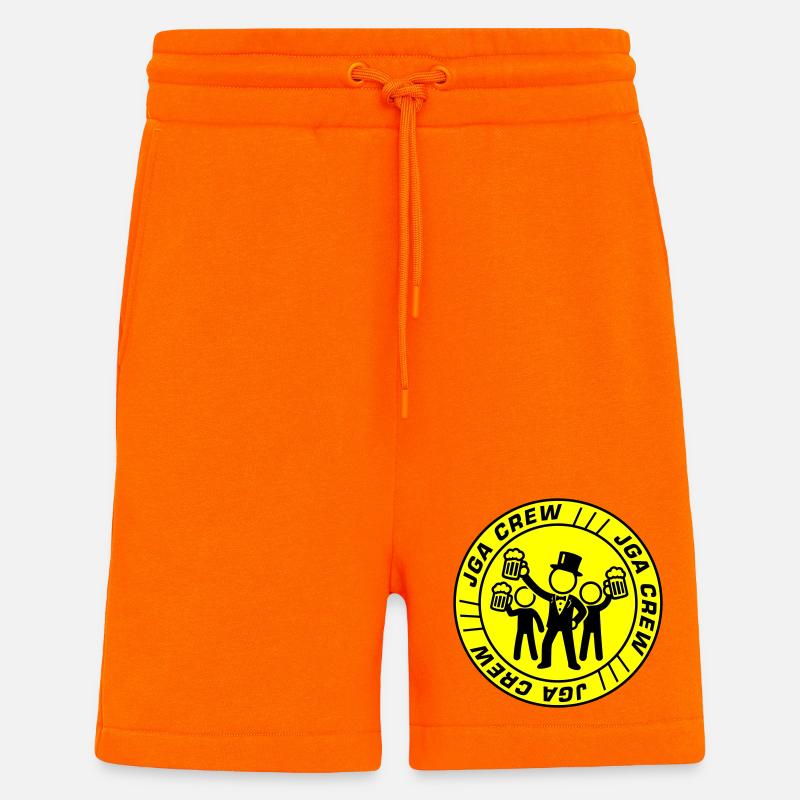 JGA Crew Logo Design - Shorts - made by SPREAD - SUNSET ORANGE