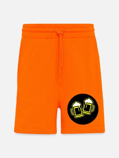 Bier Anstoßen Symbol Bierkrug - Shorts - made by SPREAD - SUNSET ORANGE