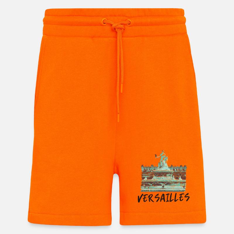 Berühmter Barockbrunnen von Versailles - Shorts - made by SPREAD - SUNSET ORANGE