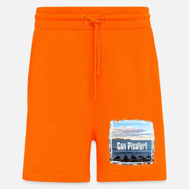 Can Picafort Strandprint - Shorts - made by SPREAD - SUNSET ORANGE