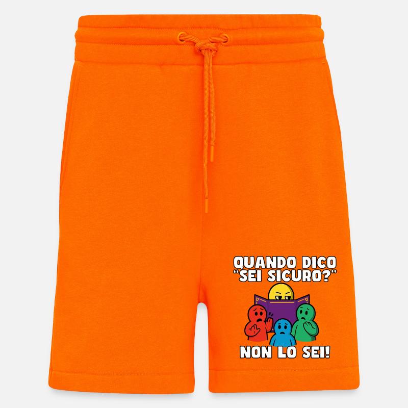 "Bist du sicher?" – Sind Sie nicht. - Shorts - made by SPREAD - SUNSET ORANGE