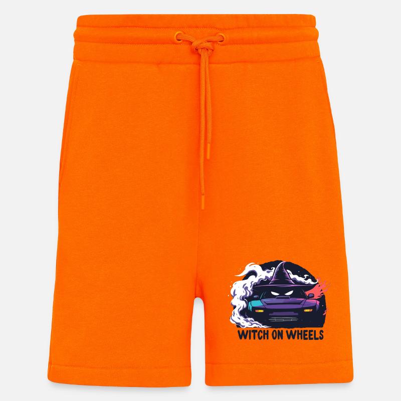 Hexe auf Rädern Neonfahrt - Shorts - made by SPREAD - SUNSET ORANGE
