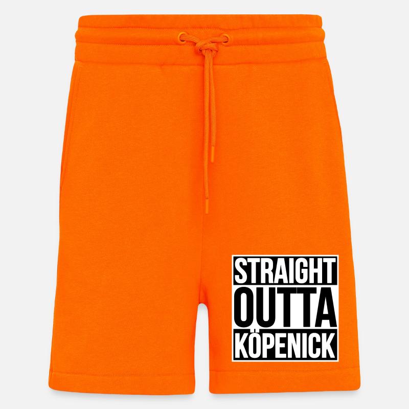 Straight Outta Köpenick BERLIN - Short bio décontracté fabriqué en UE - SUNSET ORANGE