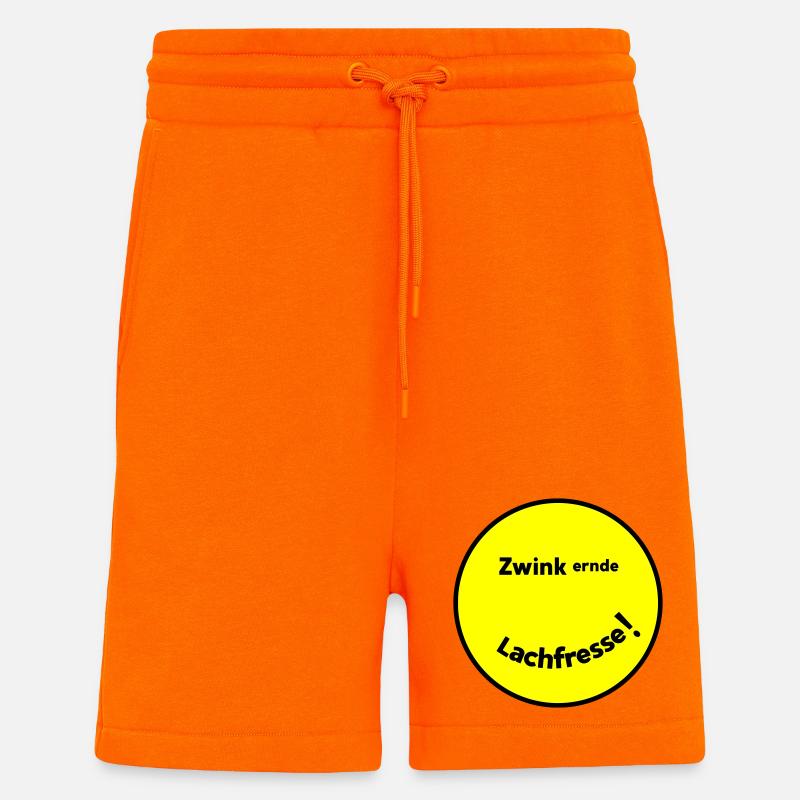 Zwinkernde Lachfresse - Shorts - made by SPREAD - SUNSET ORANGE
