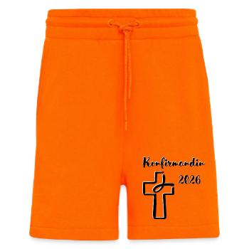 Confirmation 2026 Confirmation Cross and Fish - Shorts - made by SPREAD - SUNSET ORANGE - Front