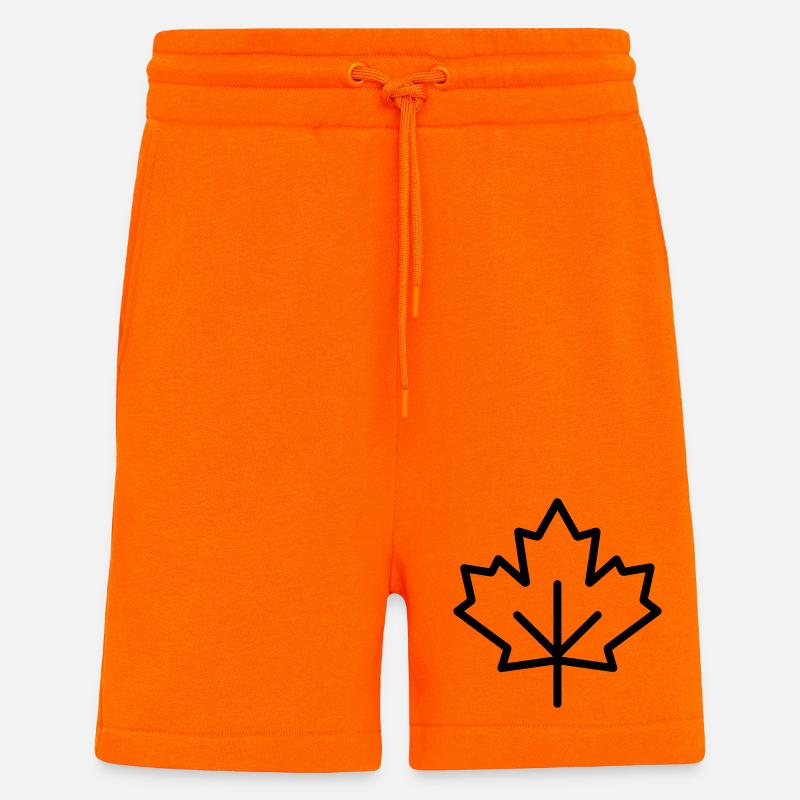 maple leaf - Shorts - made by SPREAD - SUNSET ORANGE