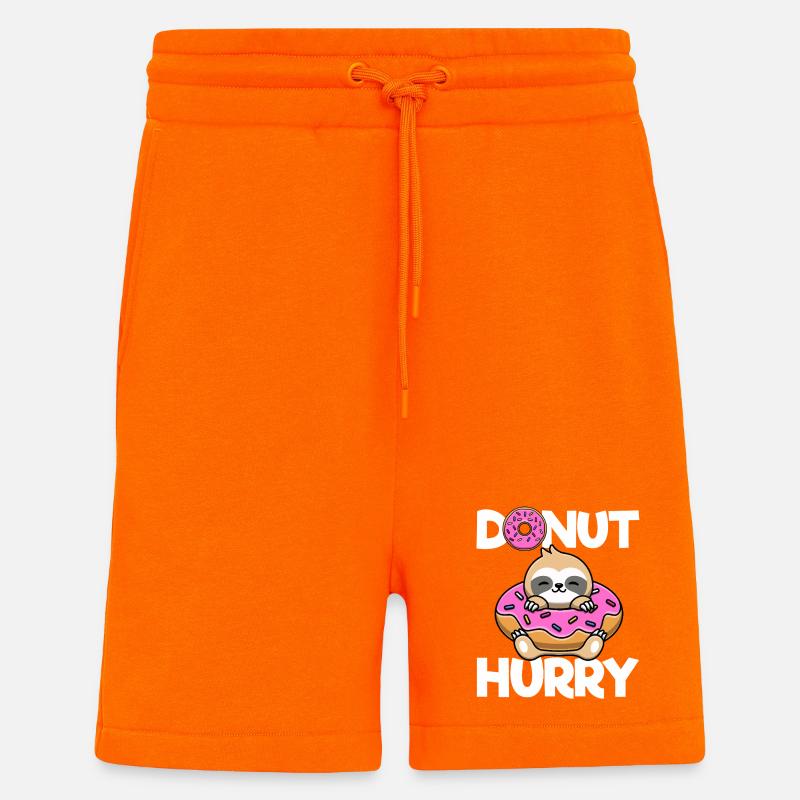 Beignet Hurry Sloth Beignet - Short bio décontracté fabriqué en UE - SUNSET ORANGE