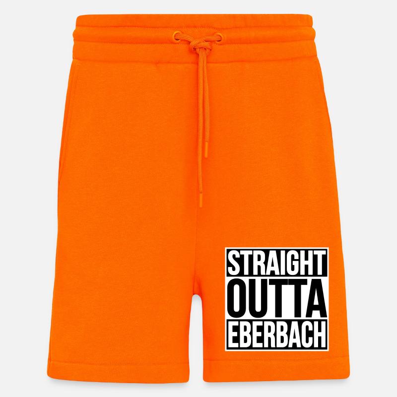 Ortsslogan Typo Eberbach - Shorts - made by SPREAD - SUNSET ORANGE