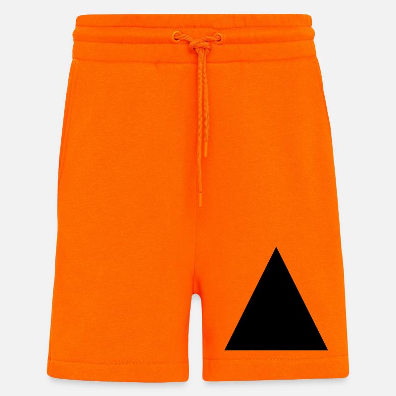 Triangle - Short bio décontracté fabriqué en UE - SUNSET ORANGE