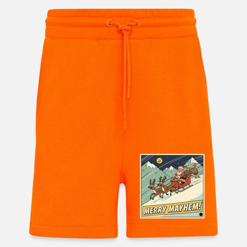 Tshirt Weihnachts Schlittenmayhem - Shorts - made by SPREAD - SUNSET ORANGE