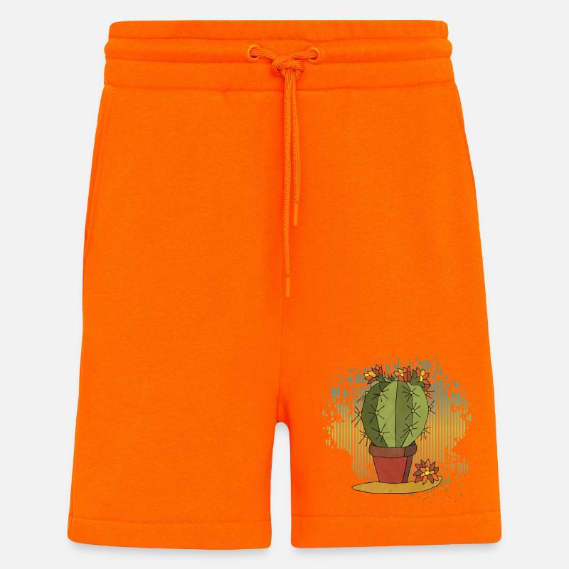Fleur - Short bio décontracté fabriqué en UE - SUNSET ORANGE
