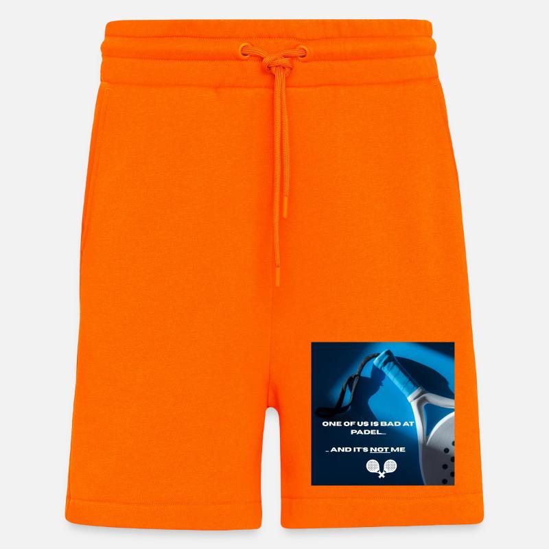 Padel Spruch Tee - Shorts - made by SPREAD - SUNSET ORANGE