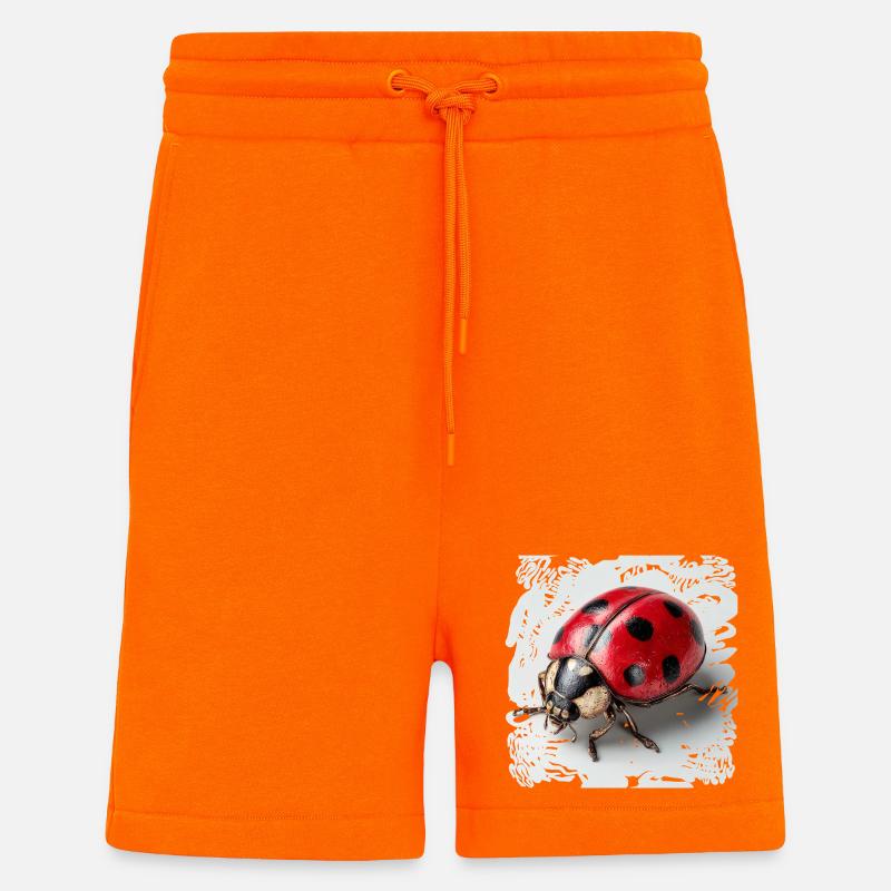 Marienkäfer schwarzRot - Shorts - made by SPREAD - SUNSET ORANGE