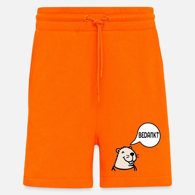 Capybara, danke - Shorts - made by SPREAD - SUNSET ORANGE