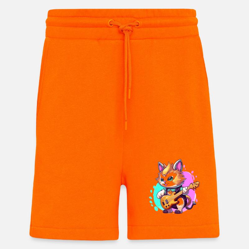 Patchwork-Esel im Doodle-Stil - Shorts - made by SPREAD - SUNSET ORANGE