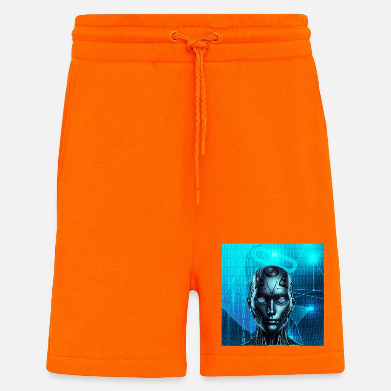 Robotergesicht - Shorts - made by SPREAD - SUNSET ORANGE