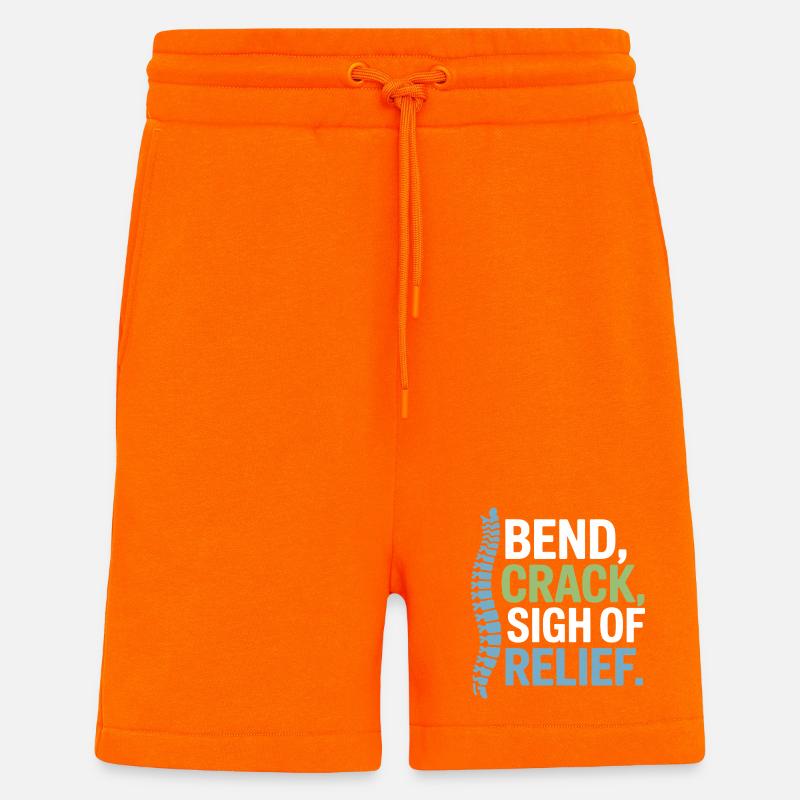 Chiropractor Spinal Alignment Is Everything - Shorts - made by SPREAD - SUNSET ORANGE